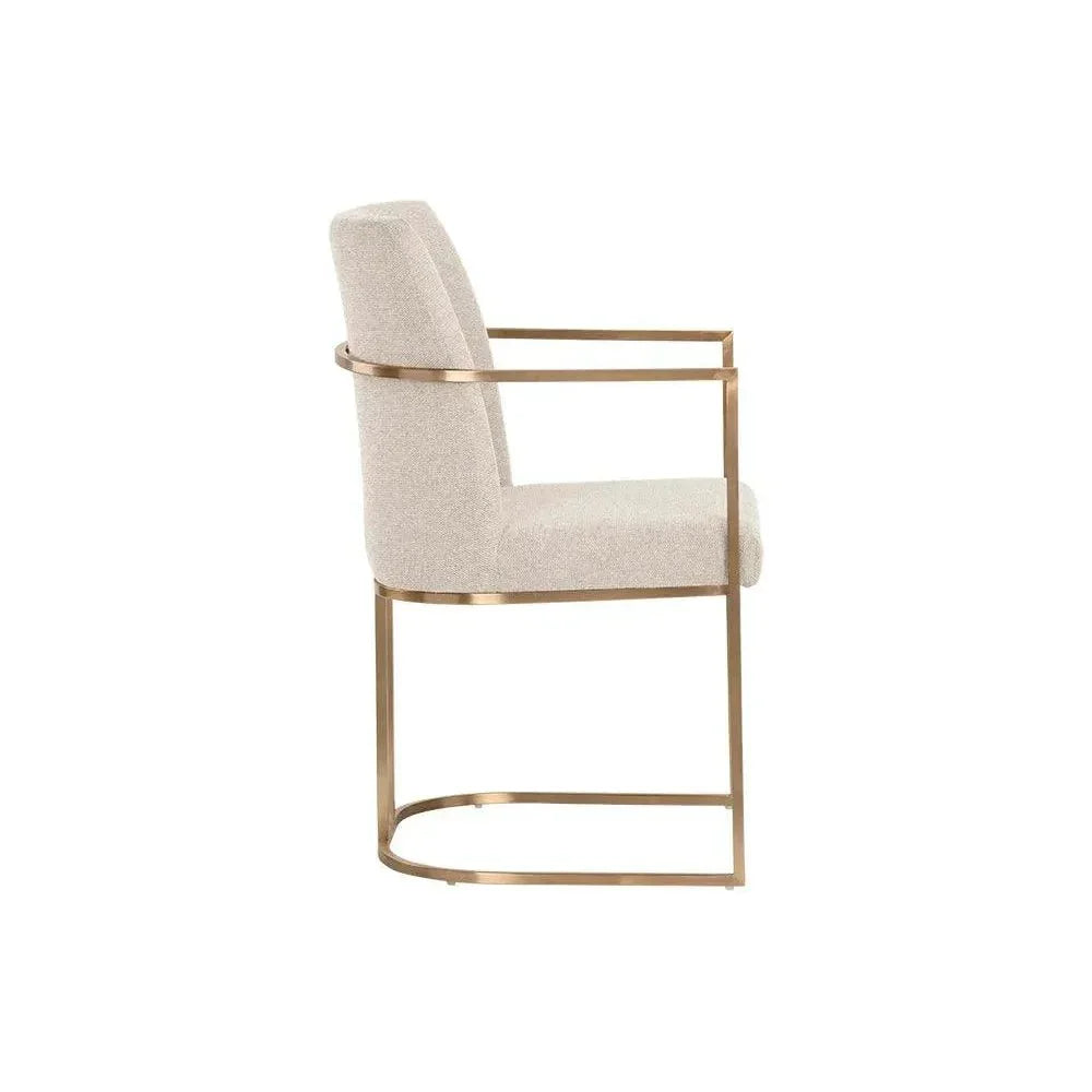 Rayla Beige Dining Chair - LOOMLAN - SUNPAN - Dining Chairs