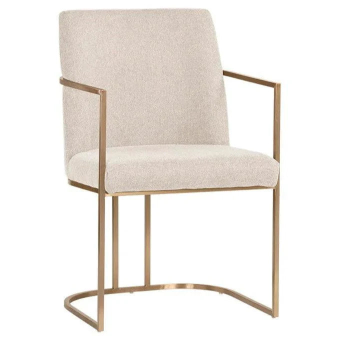 Rayla Beige Dining Chair - LOOMLAN - SUNPAN - Dining Chairs