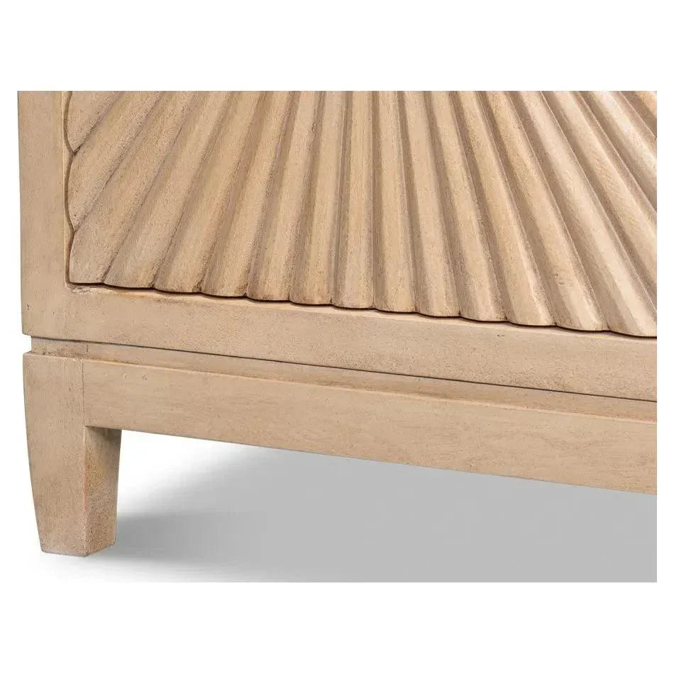 Rayon Four Door Cabinet For Living Room - LOOMLAN - Sarreid - Sideboards