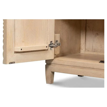 Rayon Four Door Cabinet For Living Room - LOOMLAN - Sarreid - Sideboards