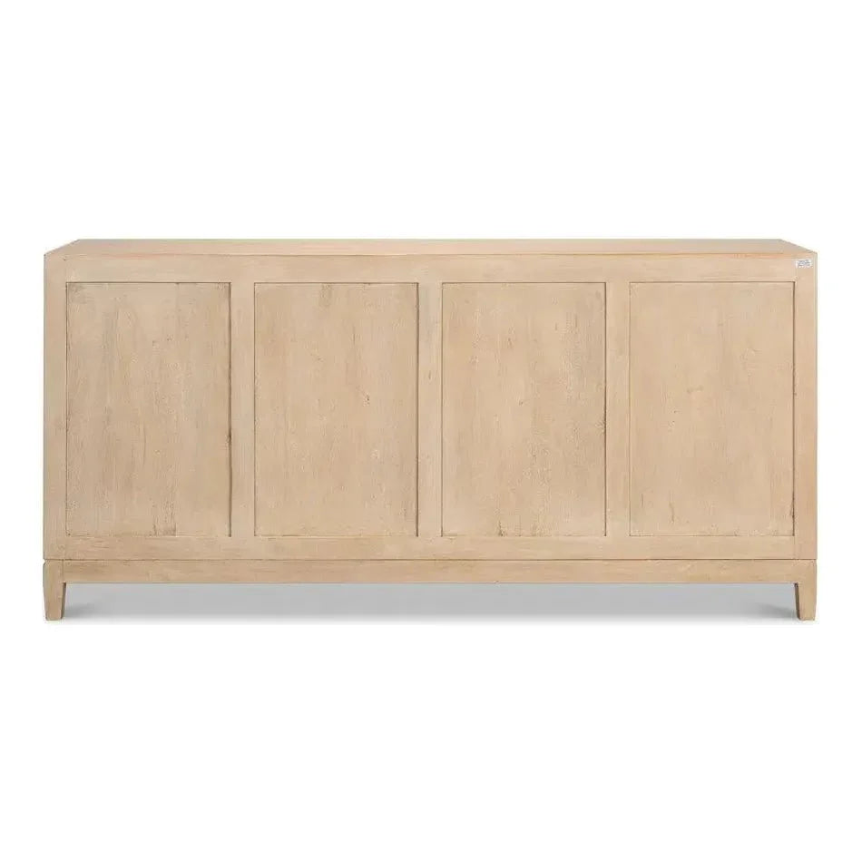 Rayon Four Door Cabinet For Living Room - LOOMLAN - Sarreid - Sideboards