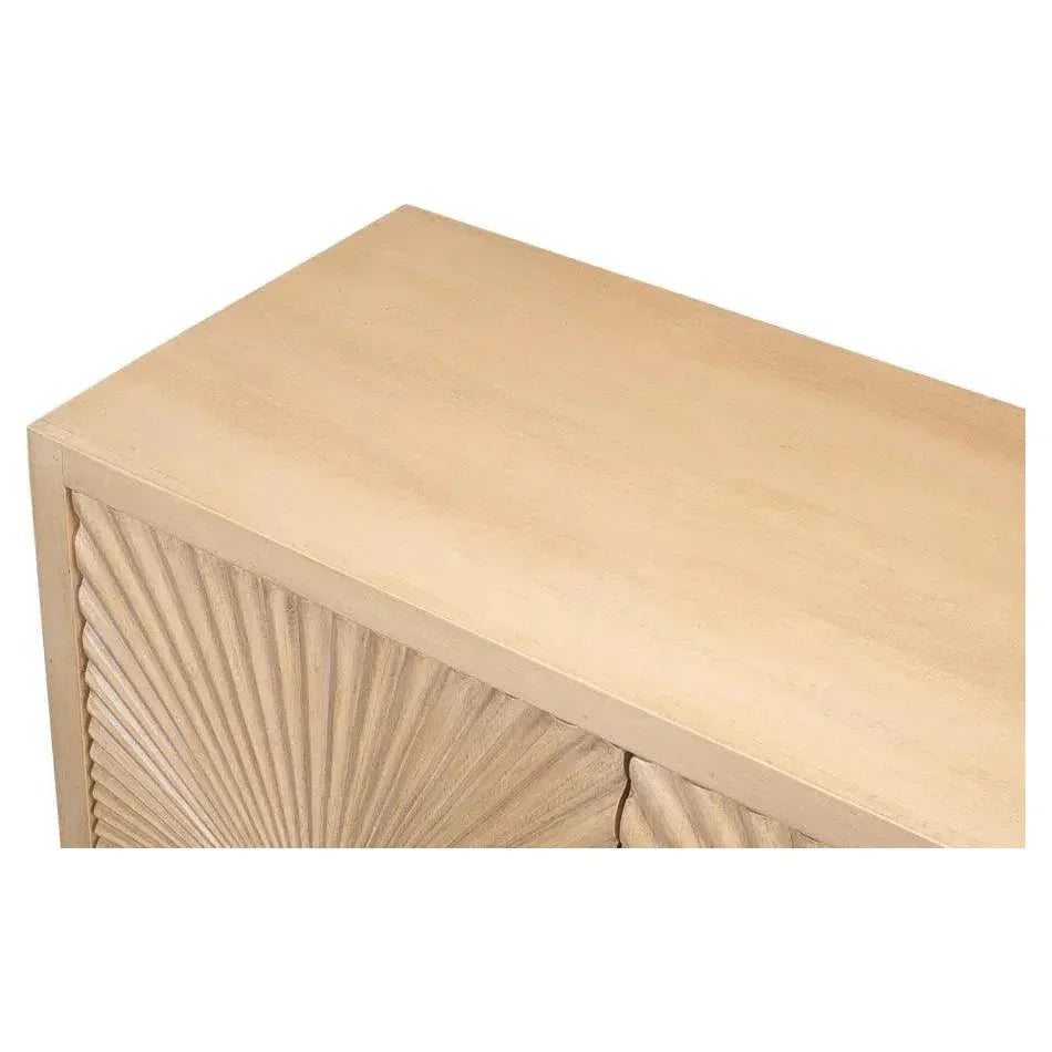 Rayon Four Door Cabinet For Living Room - LOOMLAN - Sarreid - Sideboards