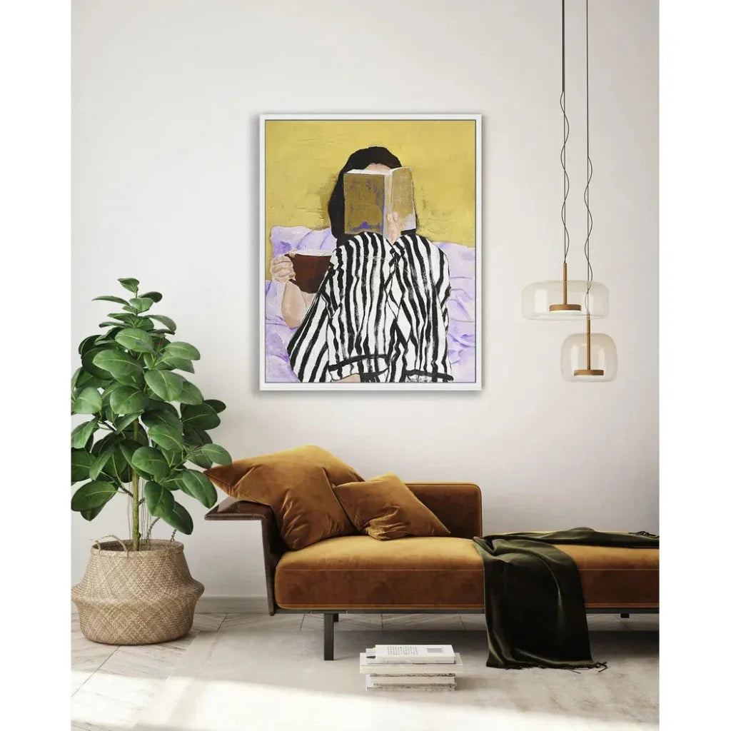 Reading Artwork d Canvas With Floating - LOOMLAN - LOOMLAN - Canvas Art