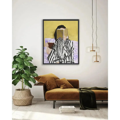 Reading Artwork d Canvas With Floating - LOOMLAN - LOOMLAN - Canvas Art