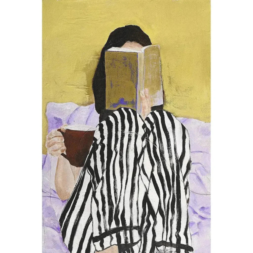 Reading Artwork d Canvas With Floating - LOOMLAN - LOOMLAN - Canvas Art