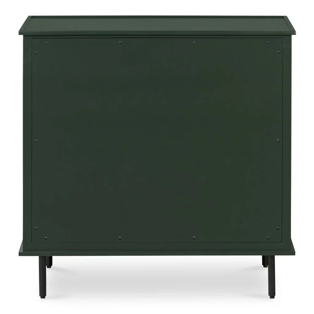 Reagan Three Drawer Wood Nightstand - LOOMLAN - Moe's Home - Nightstands