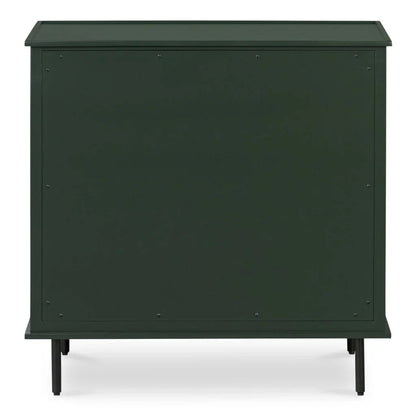 Reagan Three Drawer Wood Nightstand - LOOMLAN - Moe's Home - Nightstands