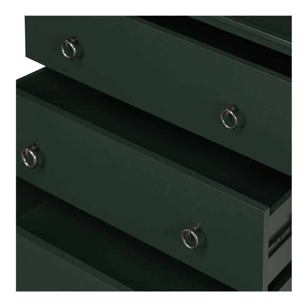 Reagan Three Drawer Wood Nightstand - LOOMLAN - Moe's Home - Nightstands