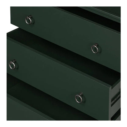 Reagan Three Drawer Wood Nightstand - LOOMLAN - Moe's Home - Nightstands