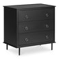 Reagan Three Drawer Wood Nightstand - LOOMLAN - Moe's Home - Nightstands