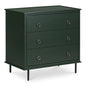 Reagan Three Drawer Wood Nightstand - LOOMLAN - Moe's Home - Nightstands
