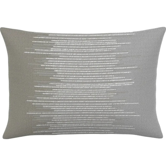 Realm Silver Double Side Outdoor Pillow-Outdoor Pillows-Earnest Collection-20"x13" Lumbar DS-LOOMLAN