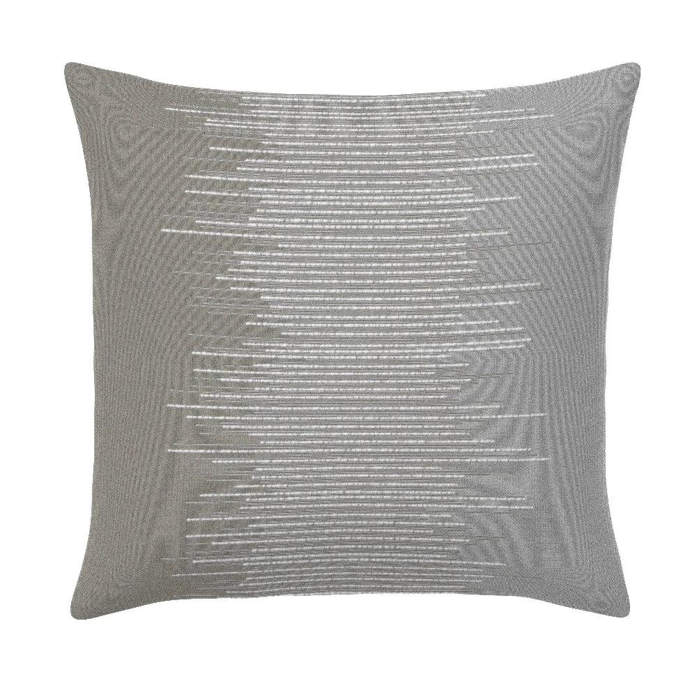 Realm Silver Double Side Outdoor Pillow-Outdoor Pillows-Earnest Collection-20" Square DS-LOOMLAN