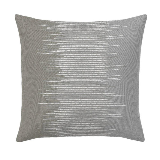 Realm Silver Double Side Outdoor Pillow-Outdoor Pillows-Earnest Collection-20" Square DS-LOOMLAN
