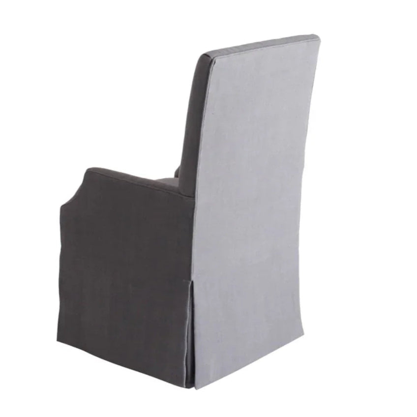Reba Smoke Fabric Dining Chair - LOOMLAN - Peninsula Home - Dining Chairs
