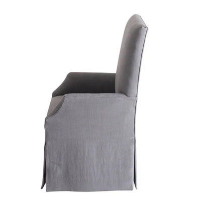 Reba Smoke Fabric Dining Chair - LOOMLAN - Peninsula Home - Dining Chairs