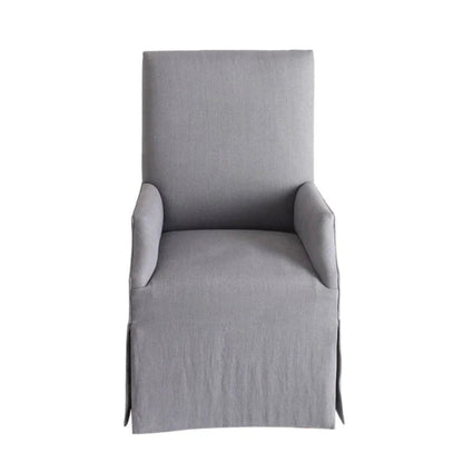 Reba Smoke Fabric Dining Chair - LOOMLAN - Peninsula Home - Dining Chairs