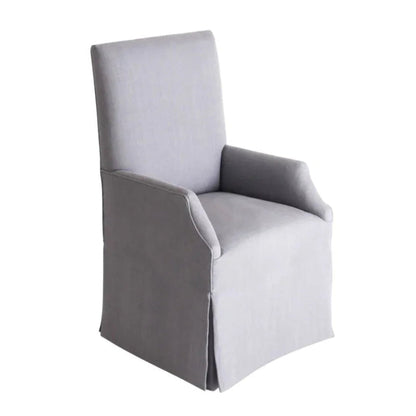 Reba Smoke Fabric Dining Chair - LOOMLAN - Peninsula Home - Dining Chairs
