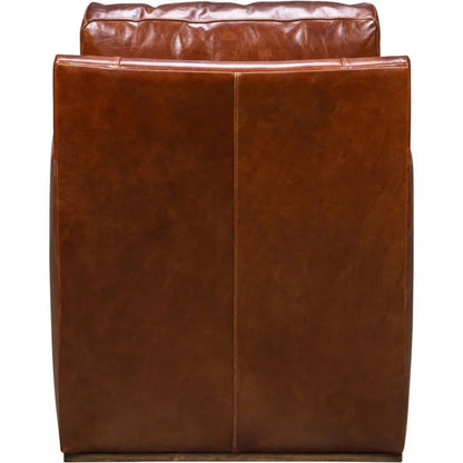Rebecca Timeless Style Leather Swivel Chair - LOOMLAN - Olivia + Quinn - Club Chairs