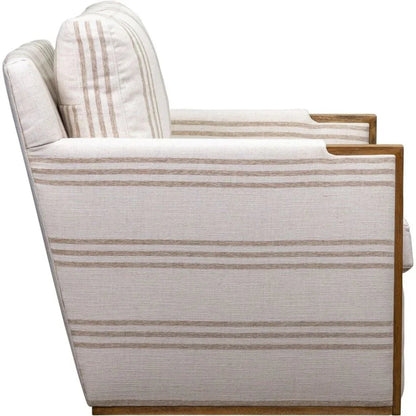 Rebecca Timeless Style Leather Swivel Chair - LOOMLAN - Olivia + Quinn - Club Chairs