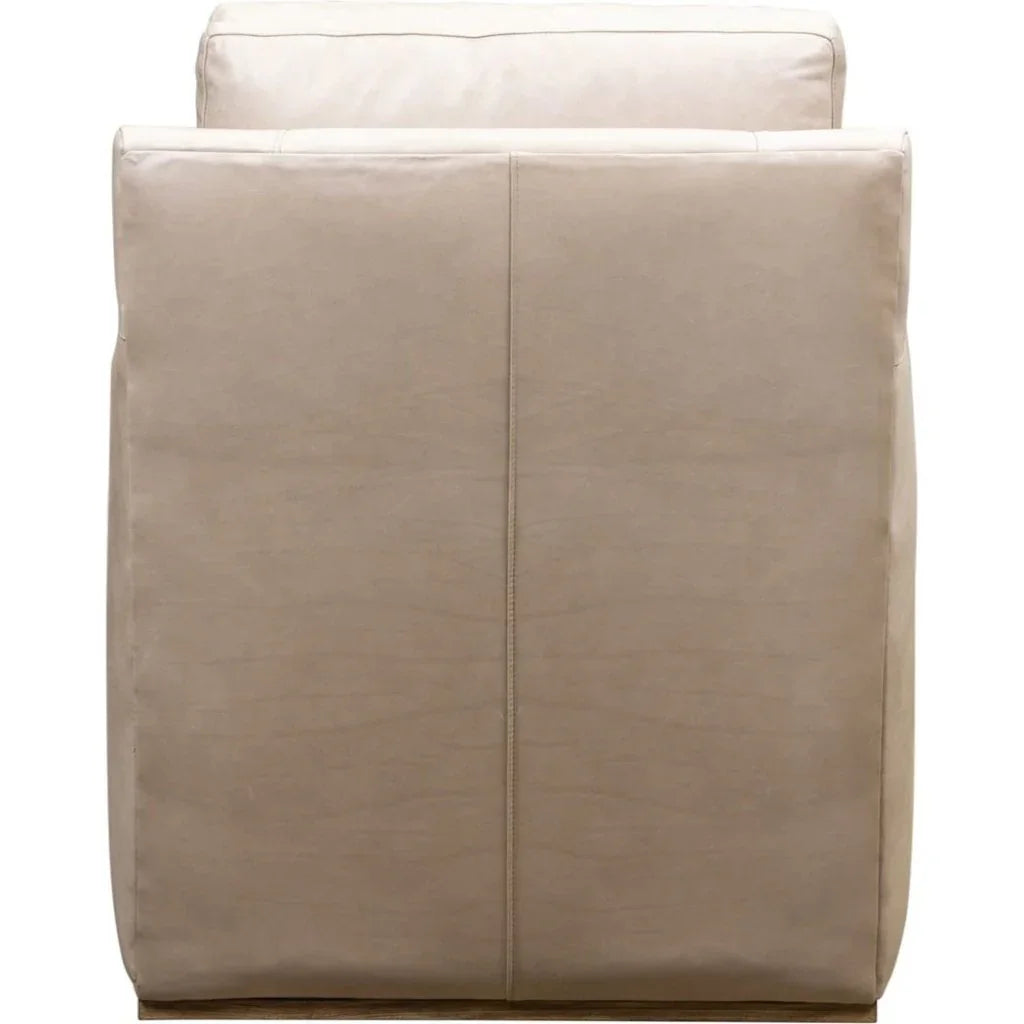 Rebecca Timeless Style Leather Swivel Chair - LOOMLAN - Olivia + Quinn - Club Chairs