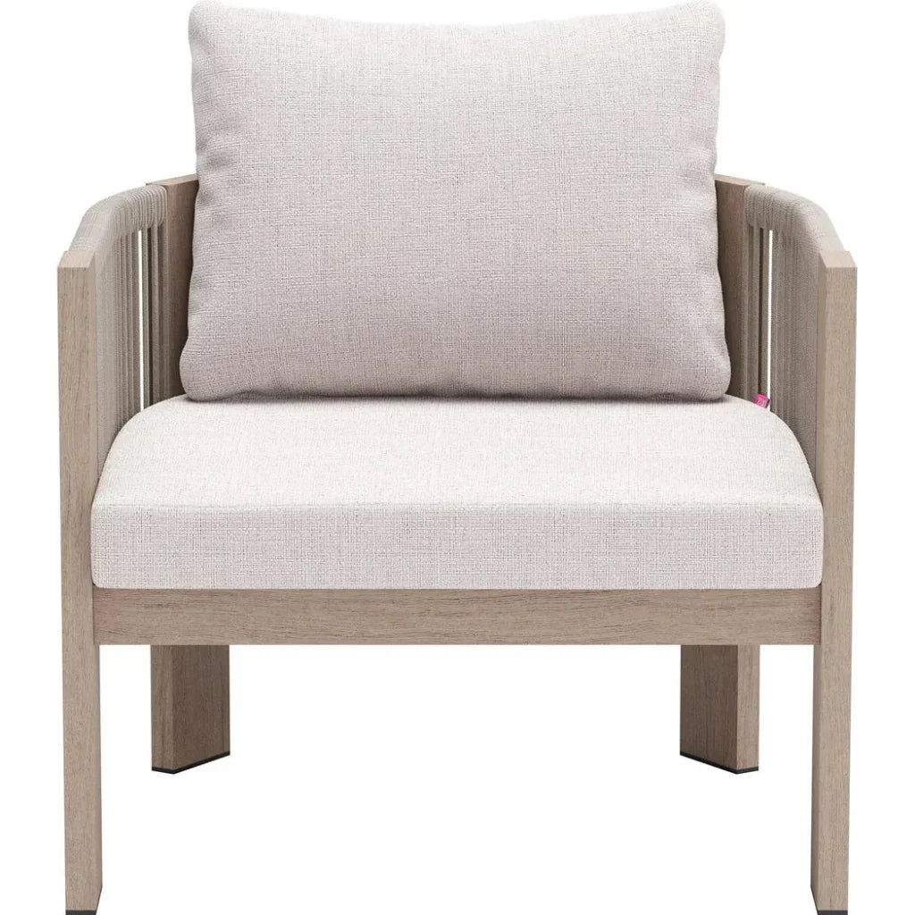 Rebel Beige Accent Arm Chair-Outdoor Accent Chairs-Zuo Modern-LOOMLAN