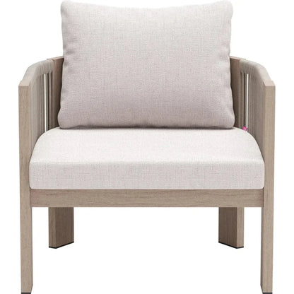 Rebel Beige Accent Arm Chair-Outdoor Accent Chairs-Zuo Modern-LOOMLAN