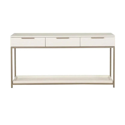 Rebel Rectangular Console Table With Drawers - LOOMLAN - SUNPAN - Console Tables