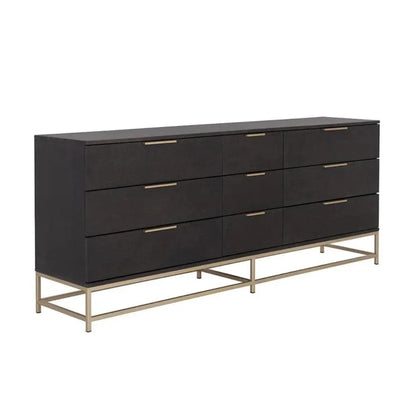 Rebel Solid Wood Dresser on Stand - LOOMLAN - SUNPAN - Dressers