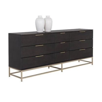 Rebel Solid Wood Dresser on Stand - LOOMLAN - SUNPAN - Dressers