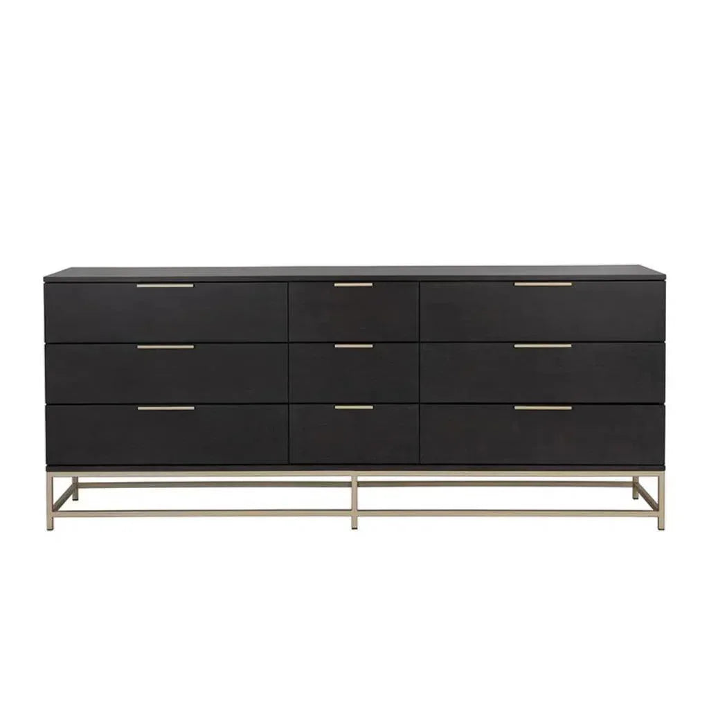 Rebel Solid Wood Dresser on Stand - LOOMLAN - SUNPAN - Dressers