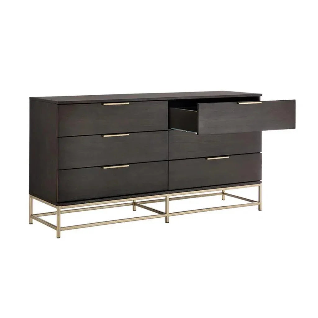 Rebel Solid Wood Dresser on Stand - LOOMLAN - SUNPAN - Dressers