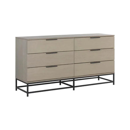 Rebel Solid Wood Dresser on Stand - LOOMLAN - SUNPAN - Dressers