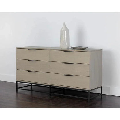 Rebel Solid Wood Dresser on Stand - LOOMLAN - SUNPAN - Dressers