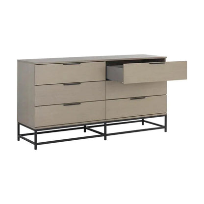 Rebel Solid Wood Dresser on Stand - LOOMLAN - SUNPAN - Dressers