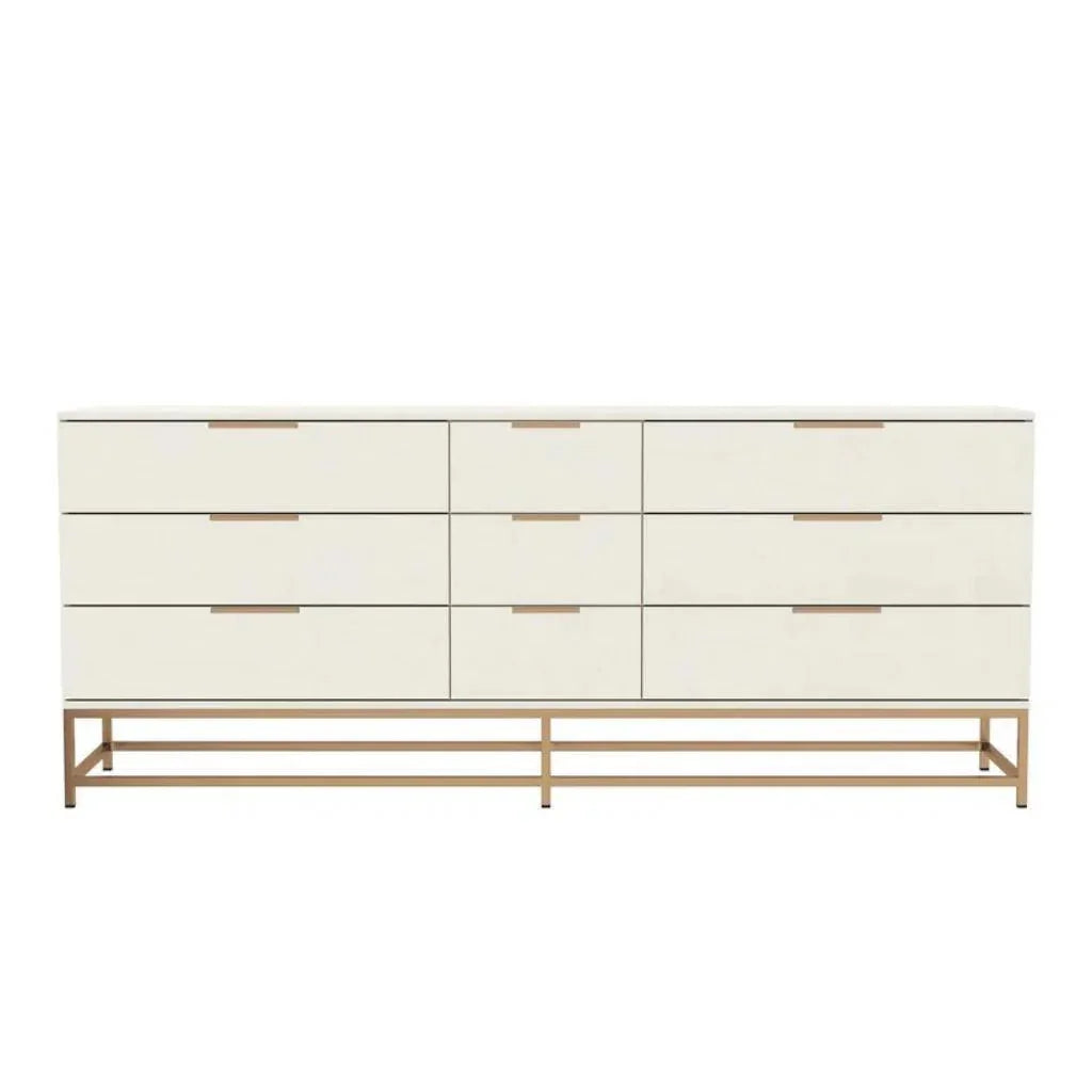 Rebel Solid Wood Dresser on Stand - LOOMLAN - SUNPAN - Dressers