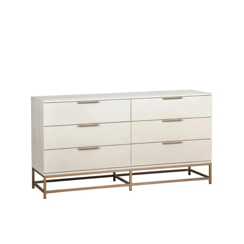 Rebel Solid Wood Dresser on Stand - LOOMLAN - SUNPAN - Dressers