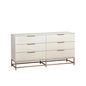 Rebel Solid Wood Dresser on Stand - LOOMLAN - SUNPAN - Dressers