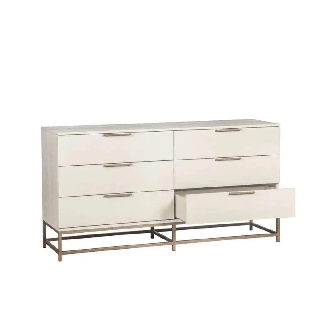 Rebel Solid Wood Dresser on Stand - LOOMLAN - SUNPAN - Dressers