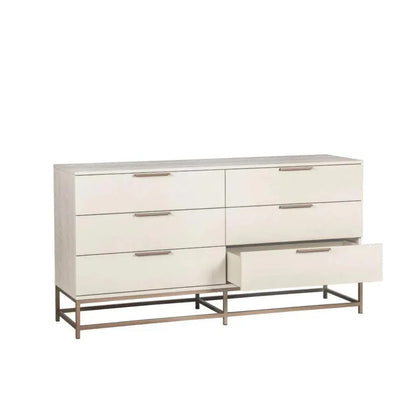Rebel Solid Wood Dresser on Stand - LOOMLAN - SUNPAN - Dressers