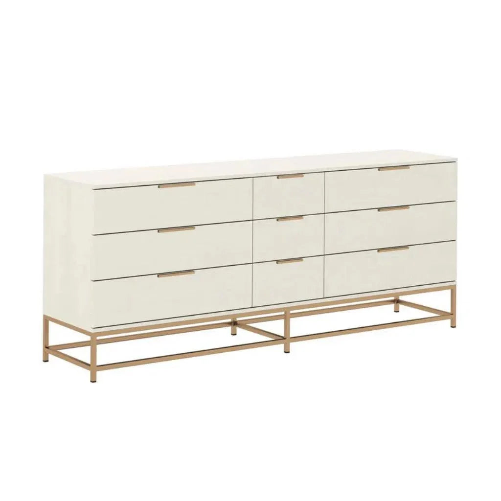 Rebel Solid Wood Dresser on Stand - LOOMLAN - SUNPAN - Dressers