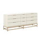 Rebel Solid Wood Dresser on Stand - LOOMLAN - SUNPAN - Dressers