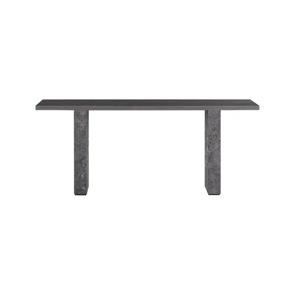 Rebel Wood Topped Rectangular Console Table - LOOMLAN - SUNPAN - Console Tables