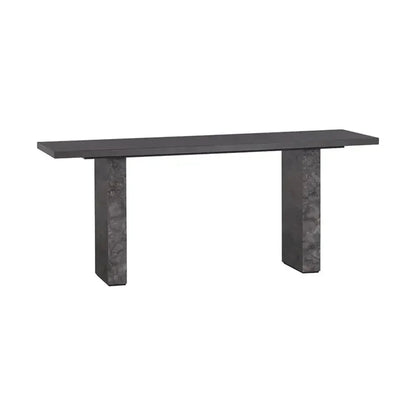 Rebel Wood Topped Rectangular Console Table - LOOMLAN - SUNPAN - Console Tables