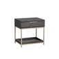 Rebel Wooden Iron Modern Nightstand - LOOMLAN - SUNPAN - Nightstands