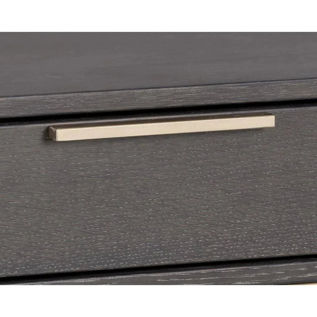 Rebel Wooden Iron Modern Nightstand - LOOMLAN - SUNPAN - Nightstands