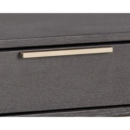 Rebel Wooden Iron Modern Nightstand - LOOMLAN - SUNPAN - Nightstands