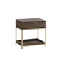 Rebel Wooden Iron Modern Nightstand - LOOMLAN - SUNPAN - Nightstands