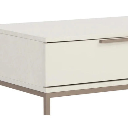 Rebel Wooden Iron Modern Nightstand - LOOMLAN - SUNPAN - Nightstands