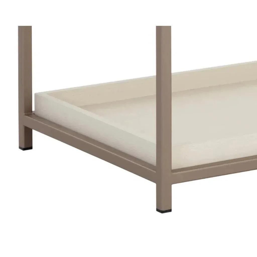 Rebel Wooden Iron Modern Nightstand - LOOMLAN - SUNPAN - Nightstands